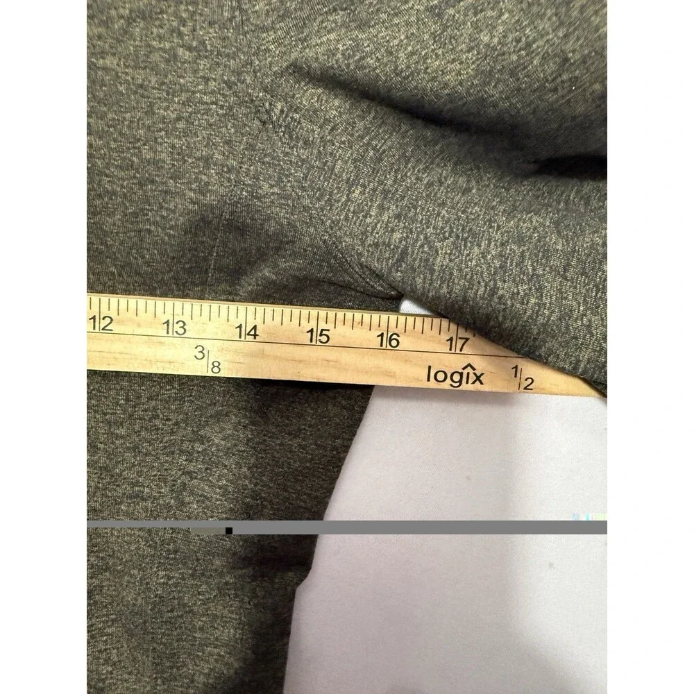 Lululemon Extra Mile 1/2 Zip Pullover Womens 6 Heathered Utilitarian Green